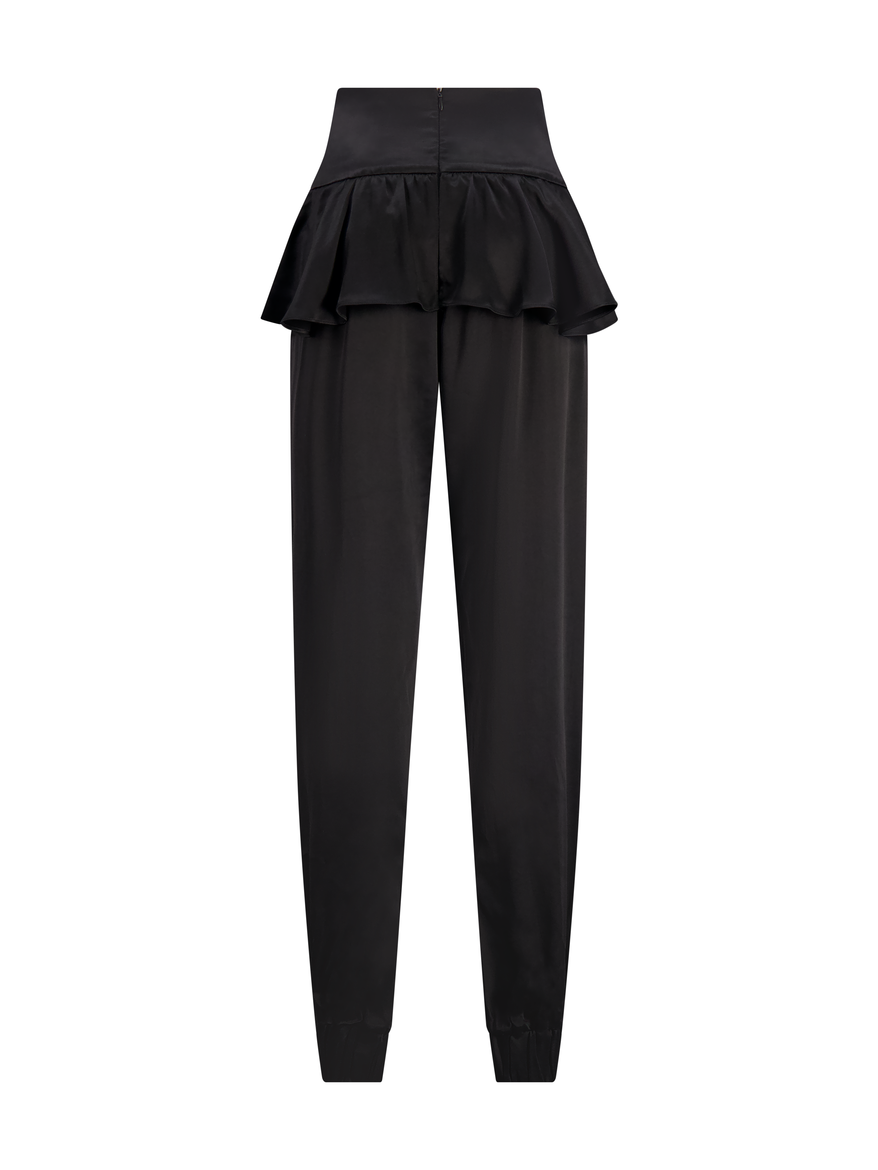 The Satin Peplum Pants