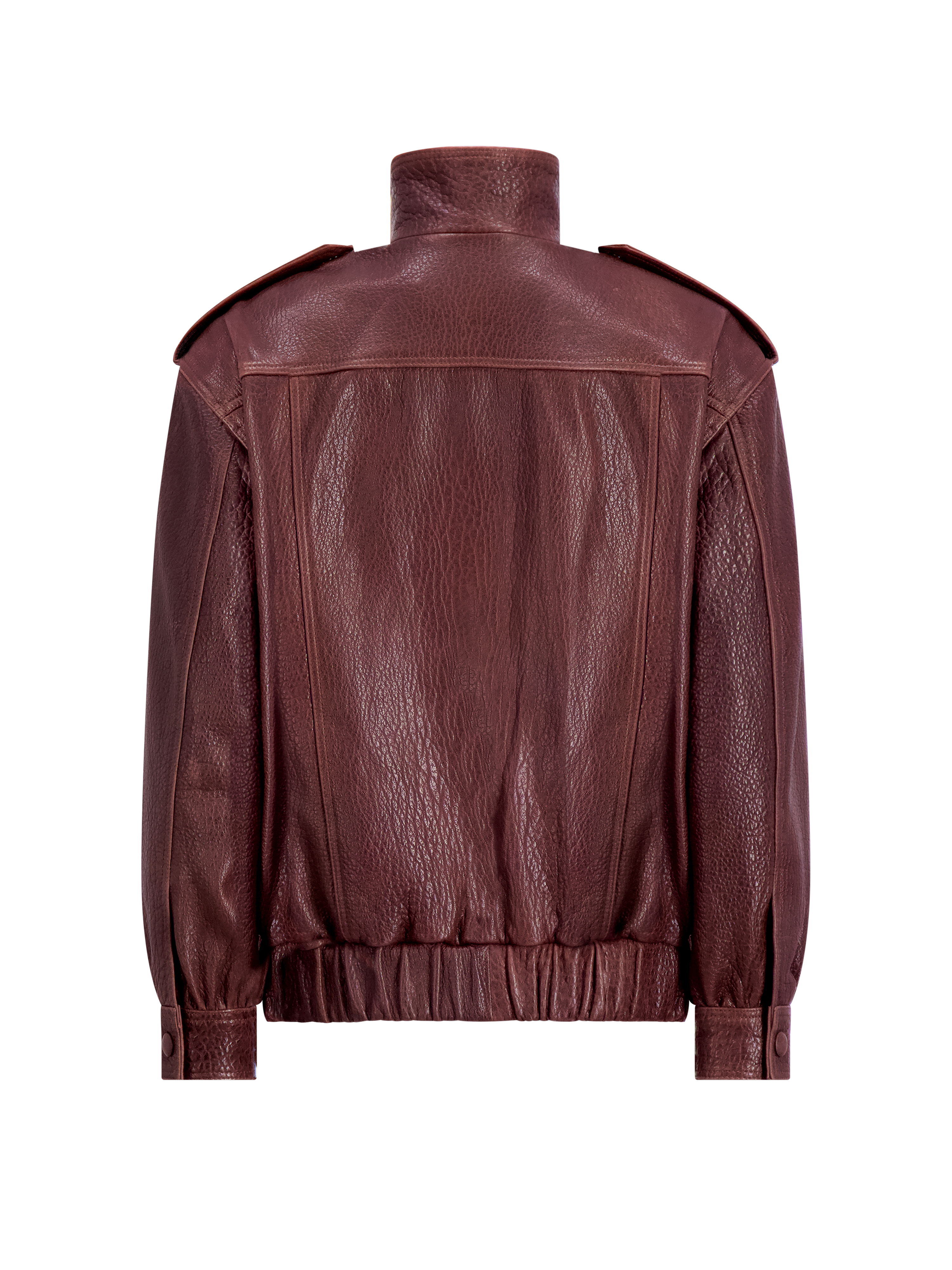Concord Leather Bomber | Burgundy