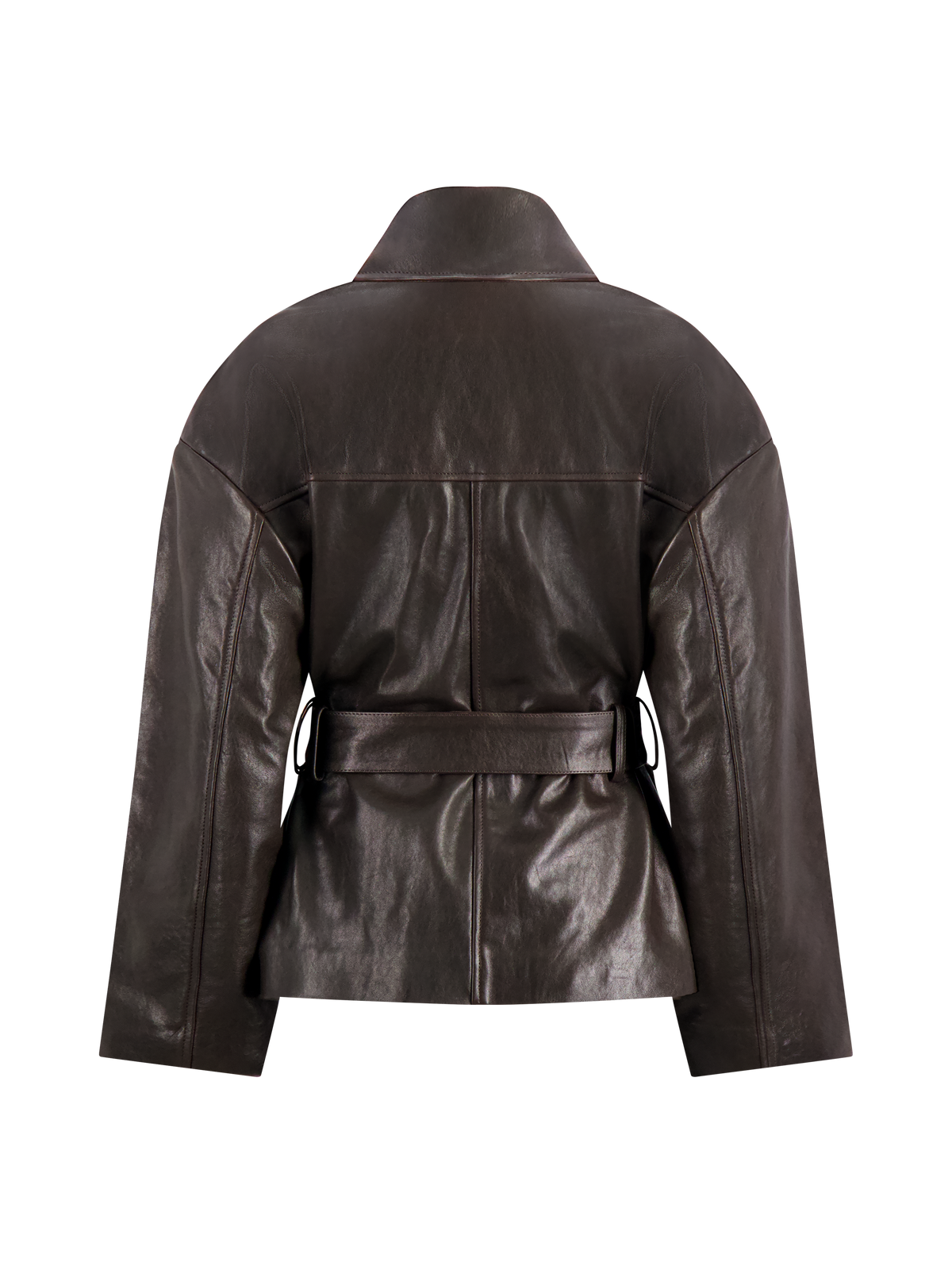 Belted Leather Jacket