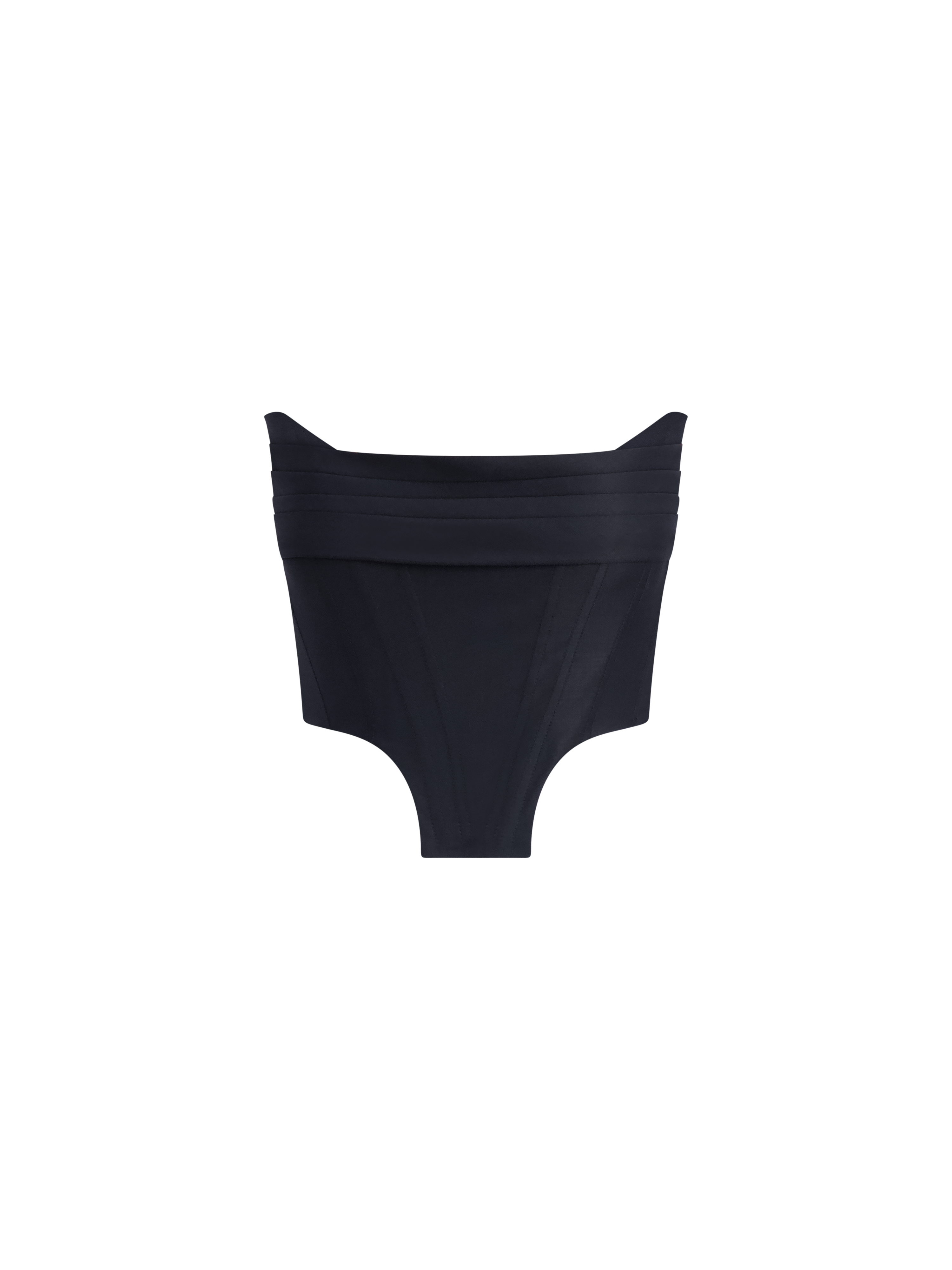 Cecilia Draped Corset | Black