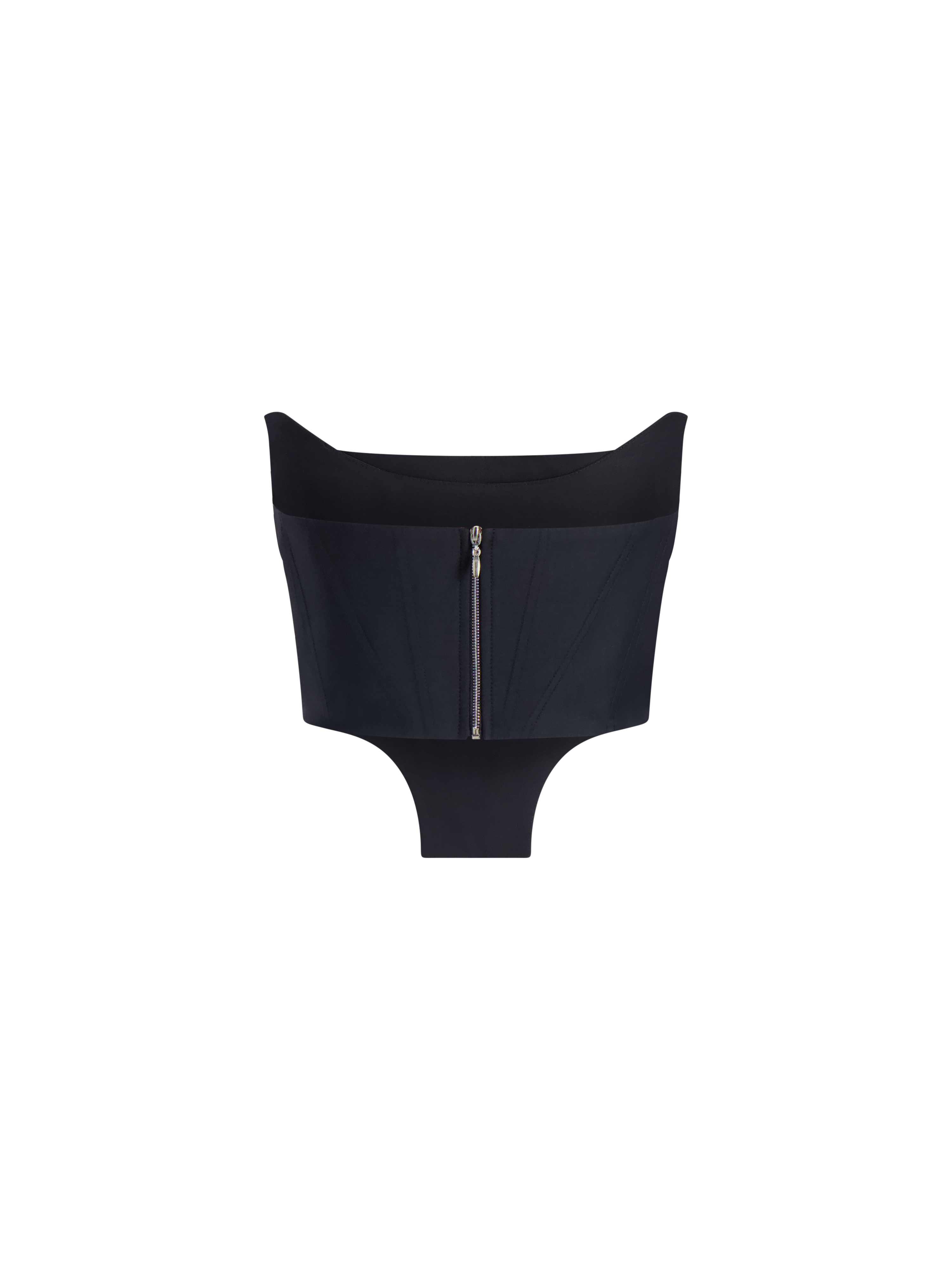 Cecilia Draped Corset | Black