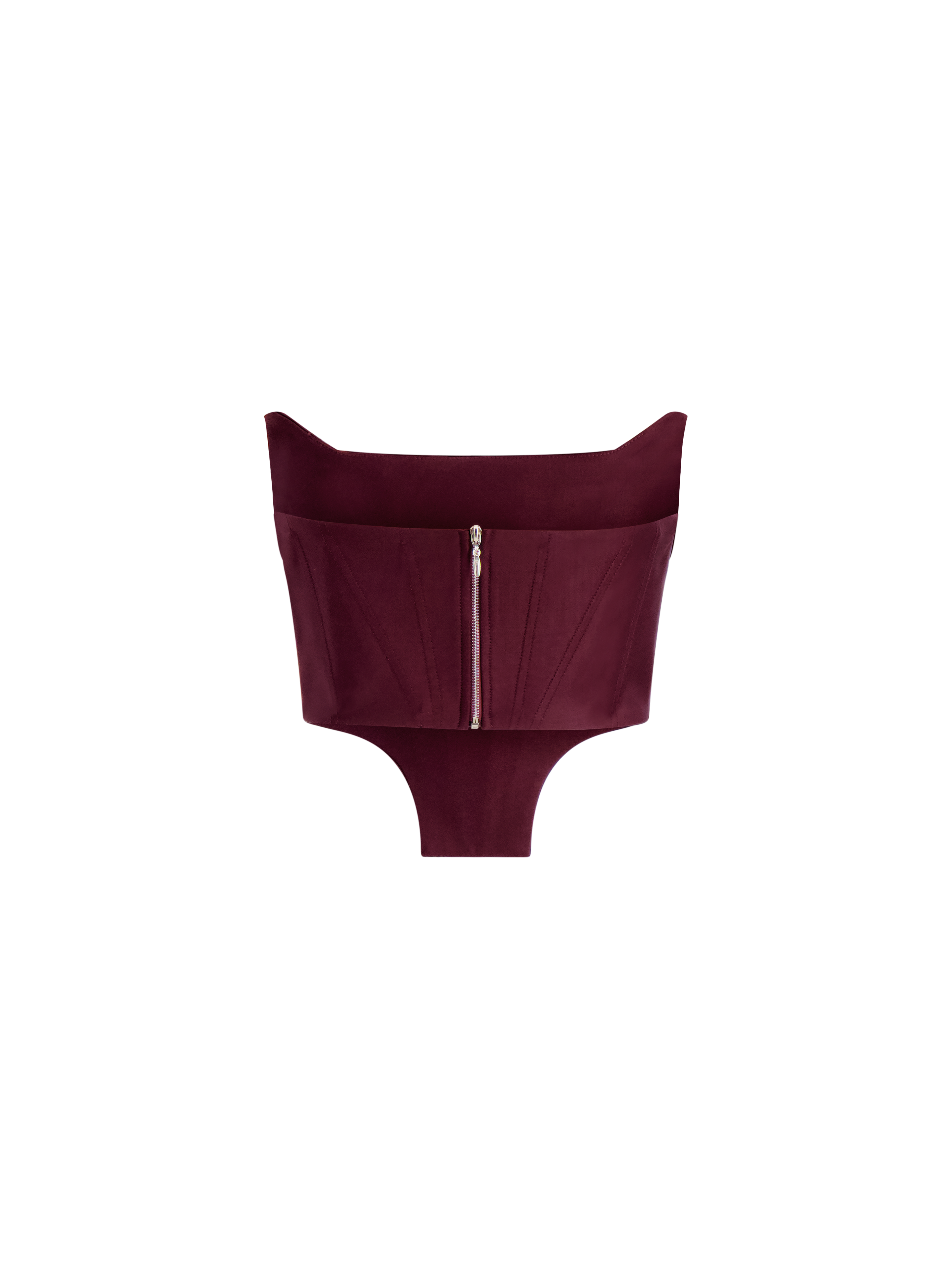 Cecilia Draped Corset  | Burgundy