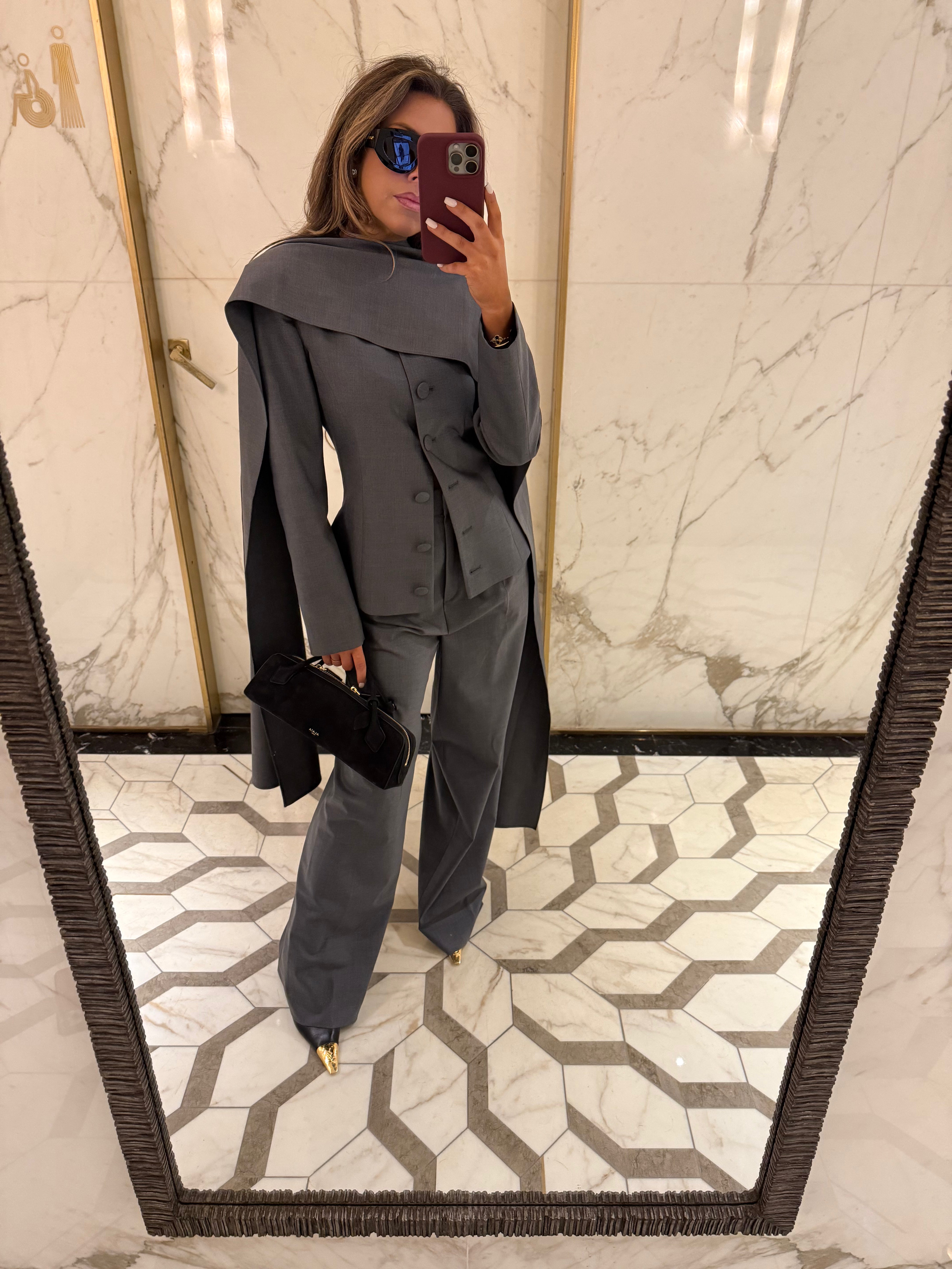 The Vendome Wool Scarf | Grey