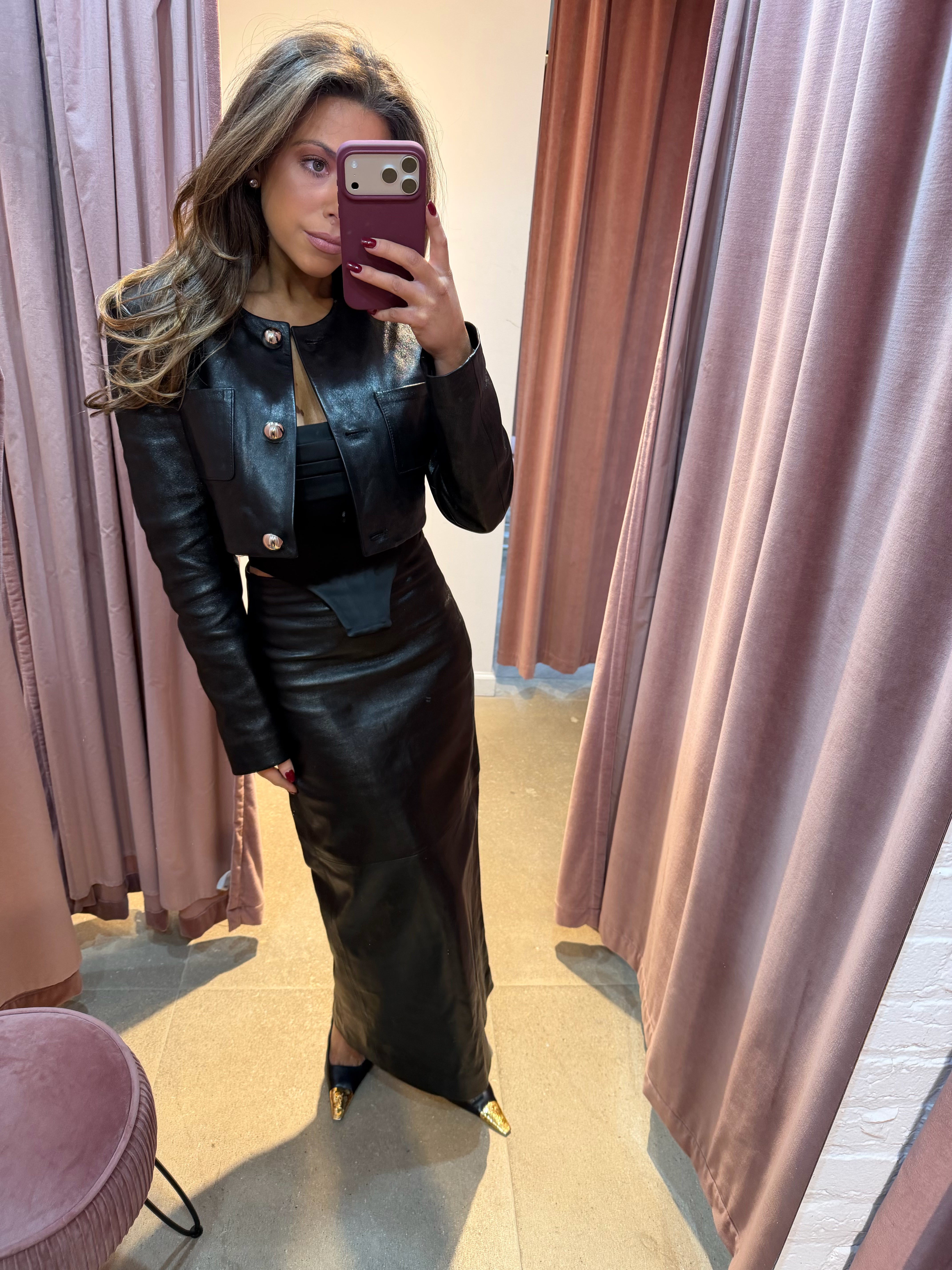 The Loulou Cropped Jacket | Black