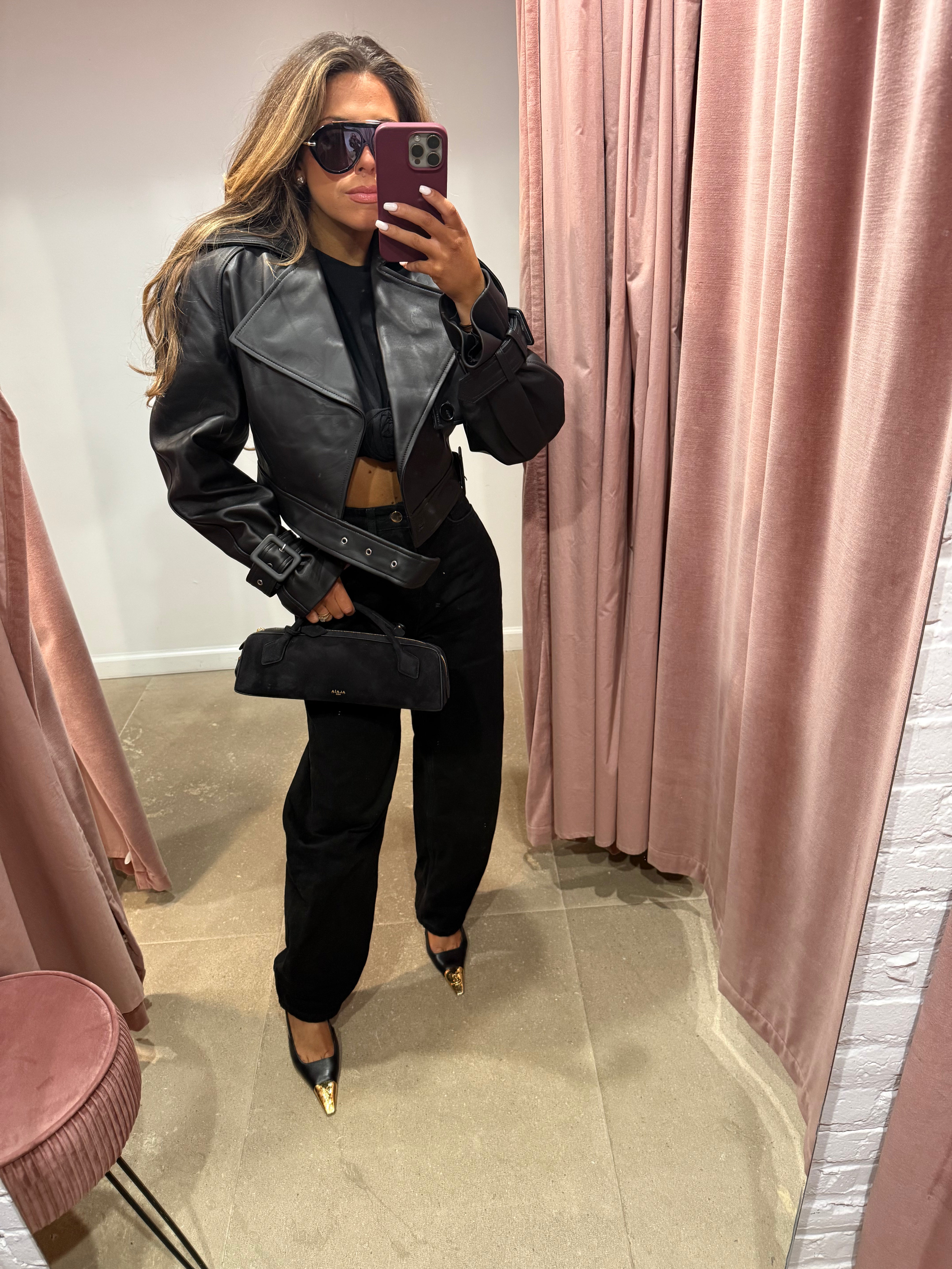 Cambon Leather Jacket | Black