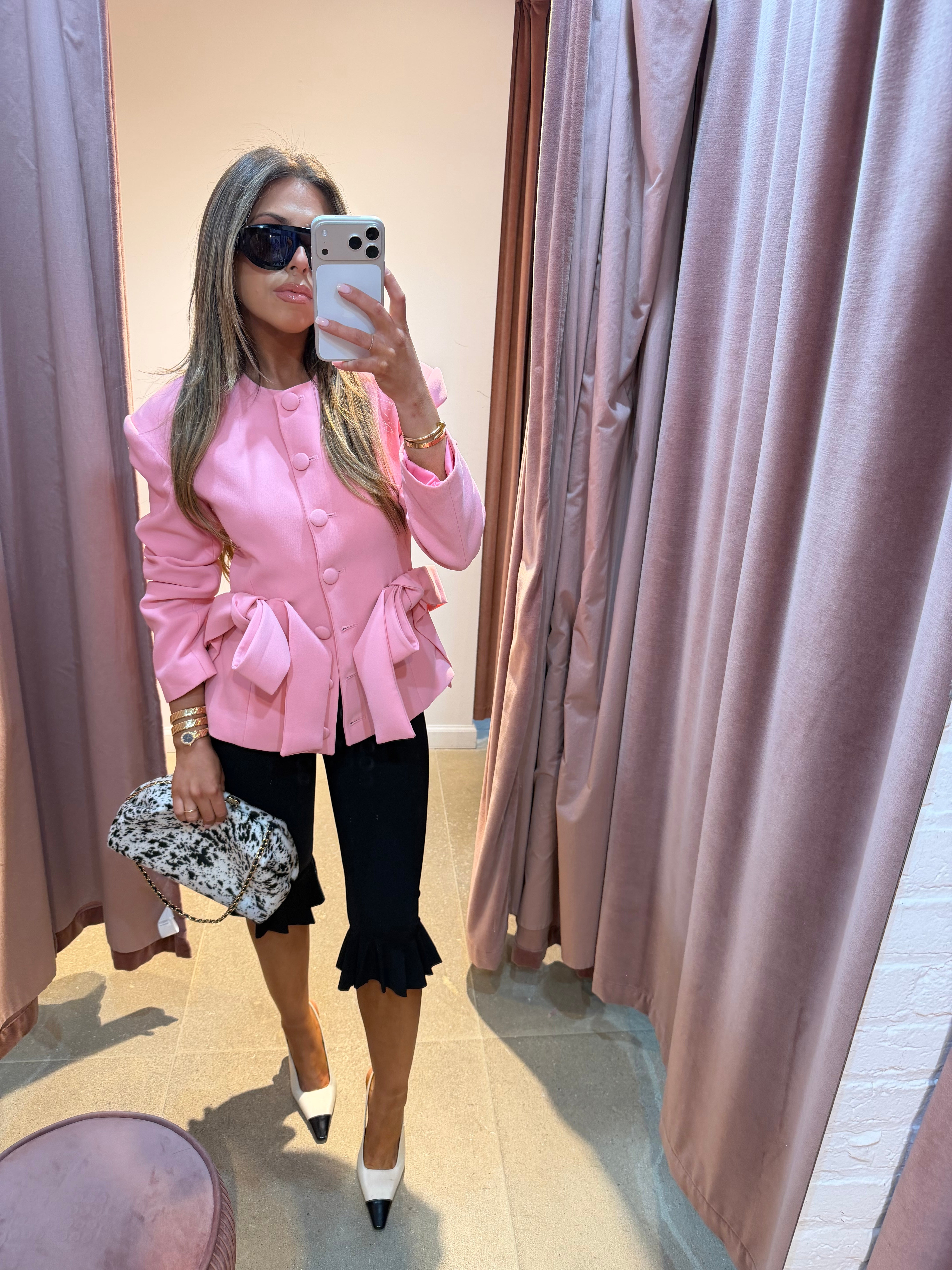 The Bow Vendome Blazer | Pink