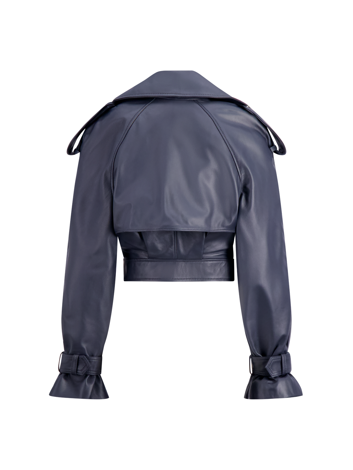 Cambon Leather Jacket | Navy